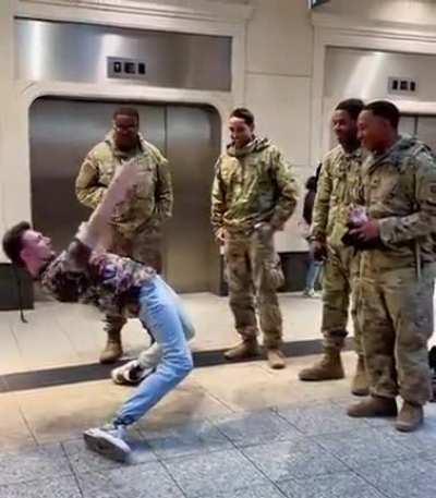 This man got some moves and Flexibilty!