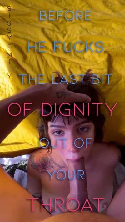 if he fucks your throat he owns you 💕