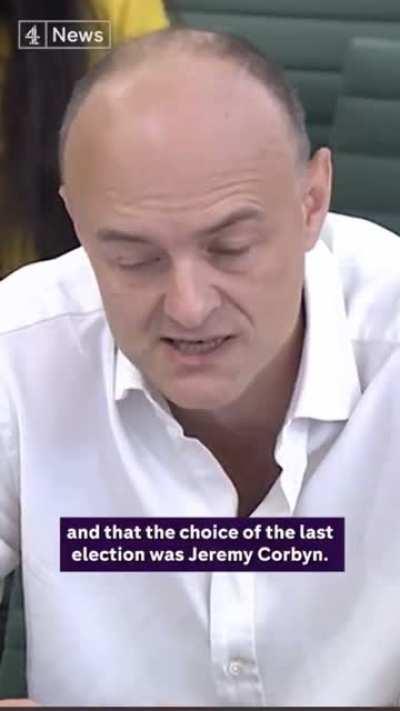 Dominic Cummings tells MPs it was 