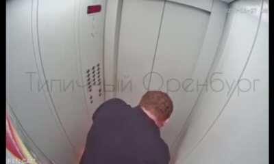 Flaming idiot, flammable liquid, confined space. What could go wrong?