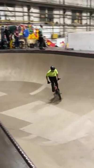 Missed the landing (he's ok)