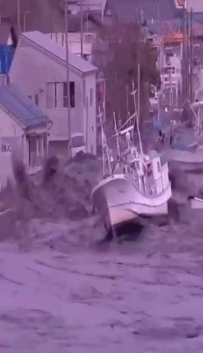 This is footage from the tsunami in Japan back in 2011.