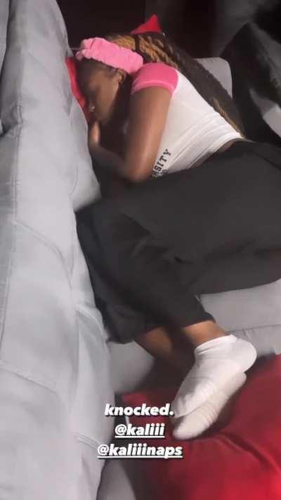 kaliii needs to recharge after a long day I most definitely can relate to her