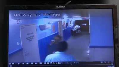 New hire goes in for hug while I go in for handshake. Both over-corrected.