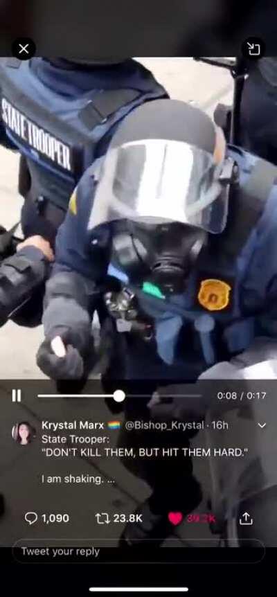 One of the videos from the Seattle protest that just makes us uneasy.