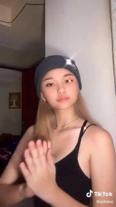 Jeila in a Black Tank Top