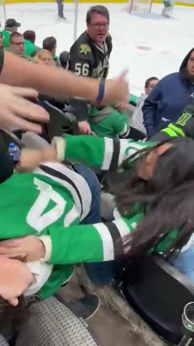 Dallas Stars fan gets punched in face after saying “N-word” — hopefully he learned his lesson.