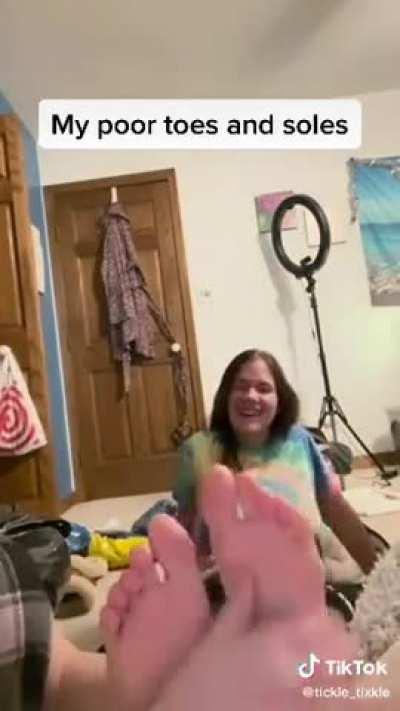 Teen feet tickled (18+)