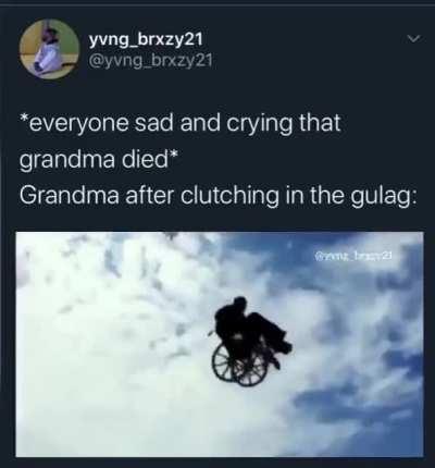 Grandma ain't messing around