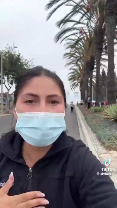 “A peaceful protest, and this is what we’re greeted with. Where’s our right to protest?”