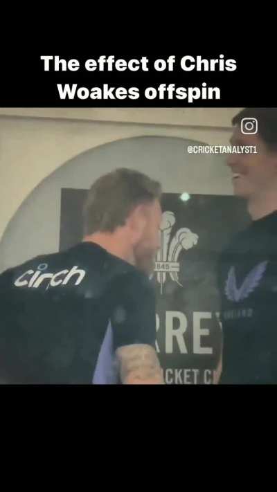 Chris Woakes off-spin & the impact 😂😂😂