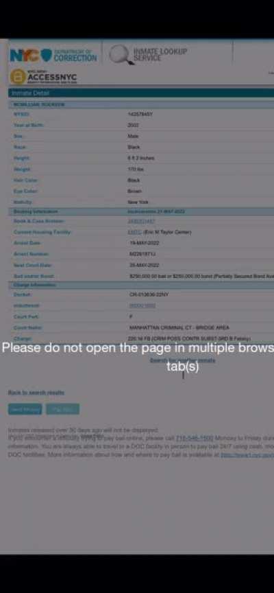 Sugarhill keem on rikers wit 250,000 bond 👀👀👀