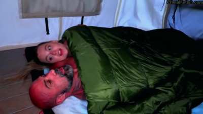 Camping with precious daughter