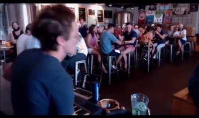 They said there would be live music