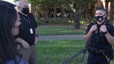 Anonymous person called the police on some kids playing with Nerf guns in their yard