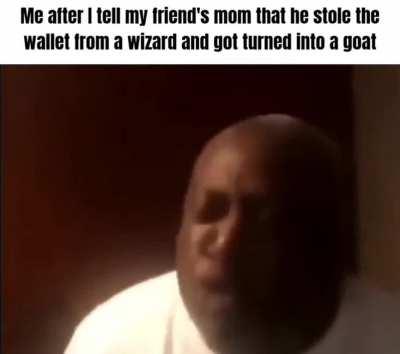 She is very sad but he's a legend for doing that