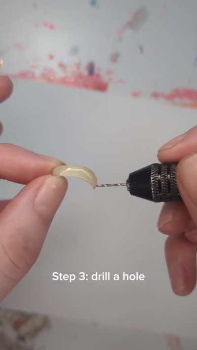 I made art using toenails and a preserved piece of bread