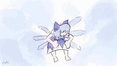 Cirno excited for her day!!!