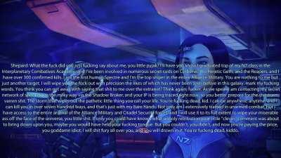 This is from a mod by Scottina123 for Legendary Edition. Shepard is the only Navy Seal who can make good on their threat! (N.B.: I am NOT the mod author.)