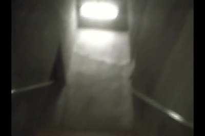 Found this eerie stairway so I took a video with my old camcorder