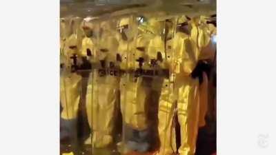 Chinese police cracking down on Guangzhou protestors