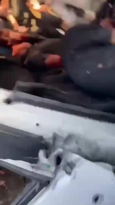 [Graphic Warning] Aftermath of IDF ambush on terrorists in a vehicle, Tulkarm. 