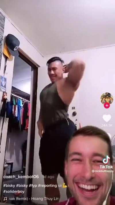 Double cringe in one the original video and the reaction