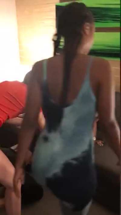 Lesbians Take Turn Licking a Blindfolded Girl While Them Film