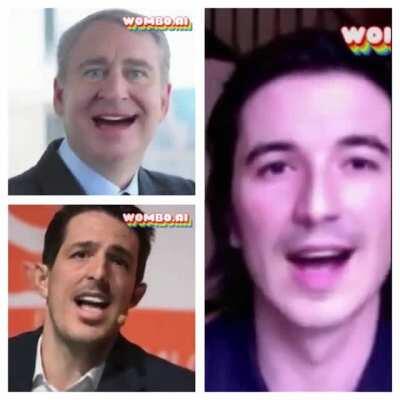 Their reaction when they think the apes have given up.