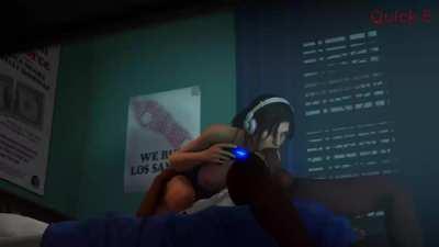 Lara Croft Getting Fucked While Playing Videogame (QuickE)
