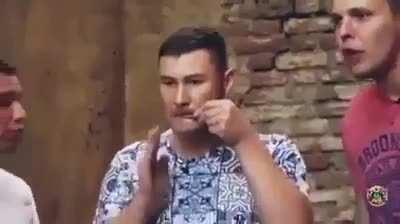 Russians using a jaw harp to beatbox