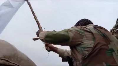 South African peacekeepers in the Democratic Republic of the Congo (DRC) fighting M23 forces surrender, raise the white flag.