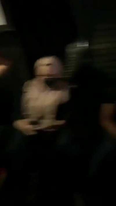 Vigil observers shouting 