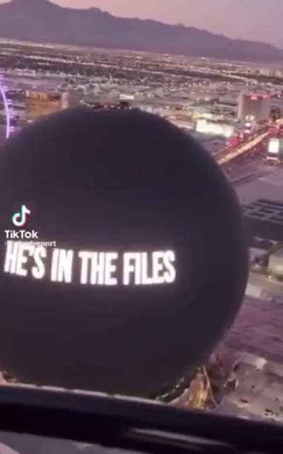 Las Vegas has a message for someone.