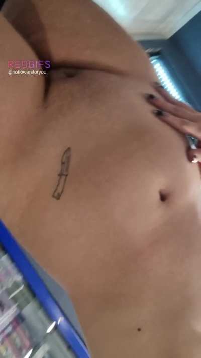 I snuck into the convenience store