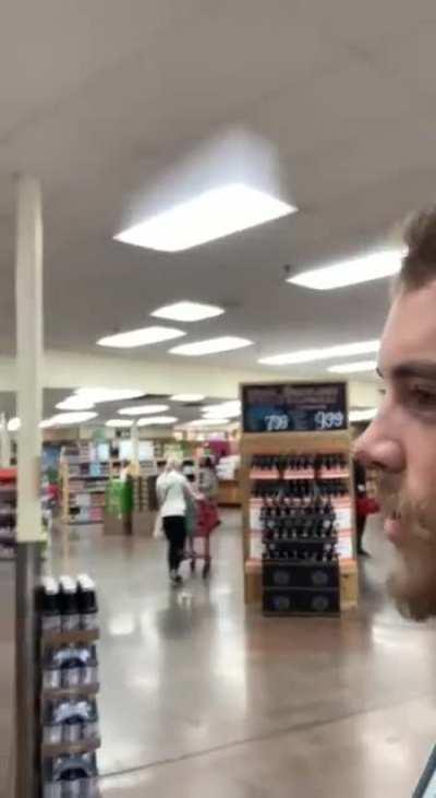 An annoying pest is shoo’d out of a store with ease.