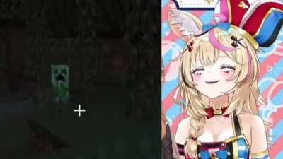 polka vibing with a creeper