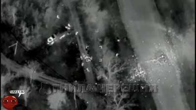 Ukrainian Himars strike on a group of Russian soldiers. 20+ KIA based on radio intercept.