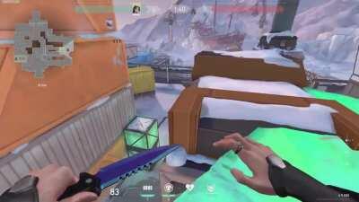 Sage wall off angle B site defender Icebox