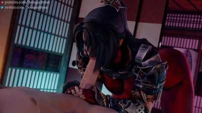 Taki sucking dick (bouquetman) [Soulcalibur]