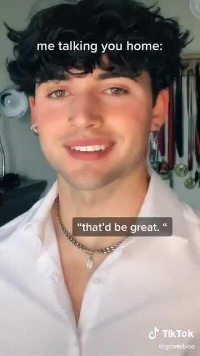 he wants to lick your feet whilst ya ma cooks you both spag bol downstairs