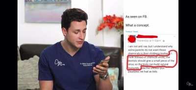 Real doctor reacts to anti-vax comments