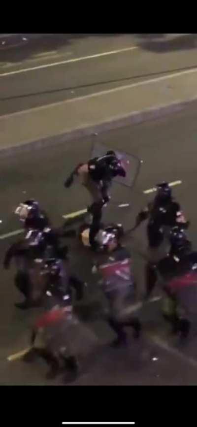 Uhh, he's lucky they didn't have RPG on them. [Serbia]