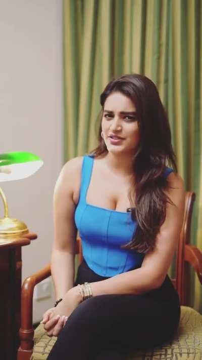 Presenting New Durex Condoms Brand Ambassador Nidhi Agarwal which is giving Knowledge about women stimulation, making climax intense, etc. Click on gfycat link or link in comment to listen her erotic voice which will surely help in shagging while looking 