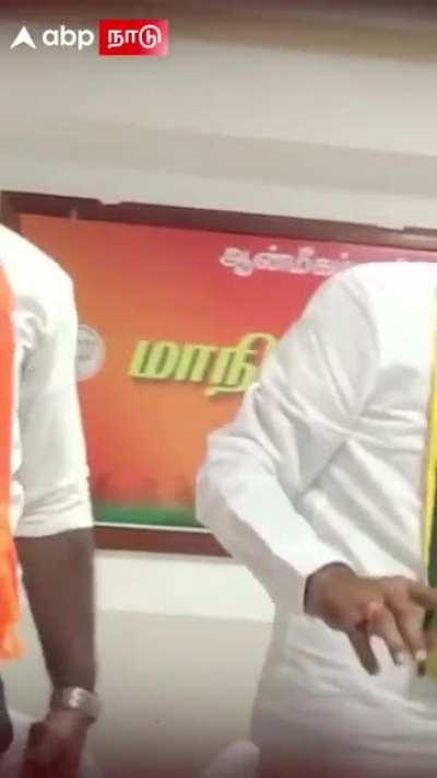 ஏச். ராஜா gets pissed and at a Journalist today