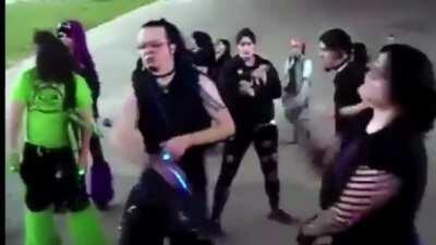 Me fighting the Unbread Twins for the first time