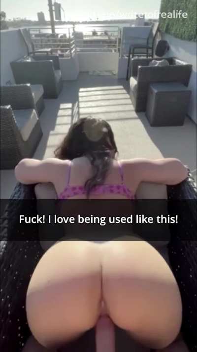 I just melt between her cheeks...