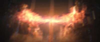 Woman spreading wings of fire | Example in comments