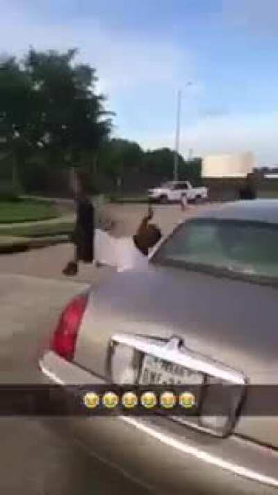 car hit by man 😭 😭😭omg omg wtf