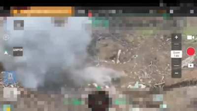 A Russian soldier triggers a tripwire while infiltrating Ukrainian positions in the Zaporizhzhia sector [27.12.24]